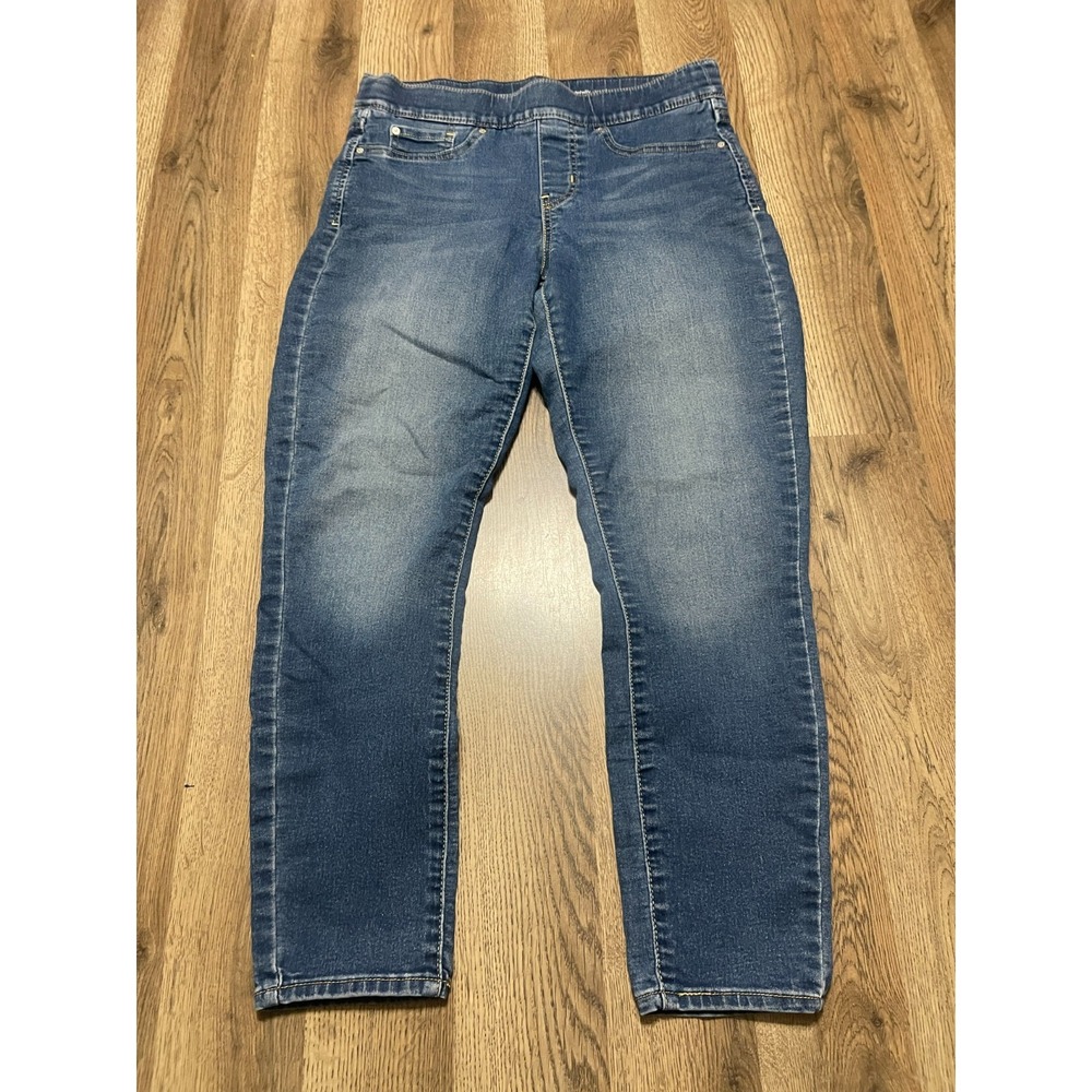 Levi's GOLD Jeans, Women's Size 29/28, Blue Pull On Skinny Jeans Totally Shaping